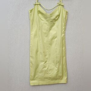 Ideology lime green‎ NWT spaghetti strap summer dress 10